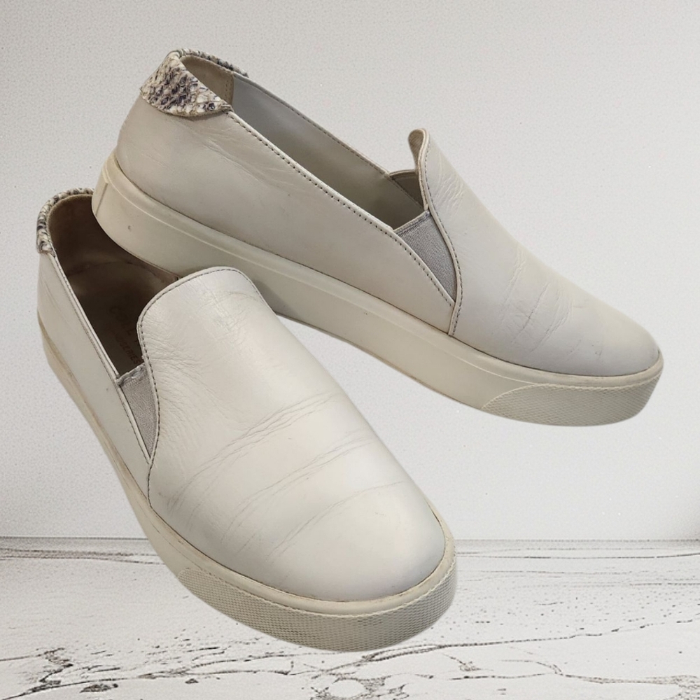 Cole Haan Womens Off White Grandpro Spectator 2 Slip On Sneakers. Size 7.5